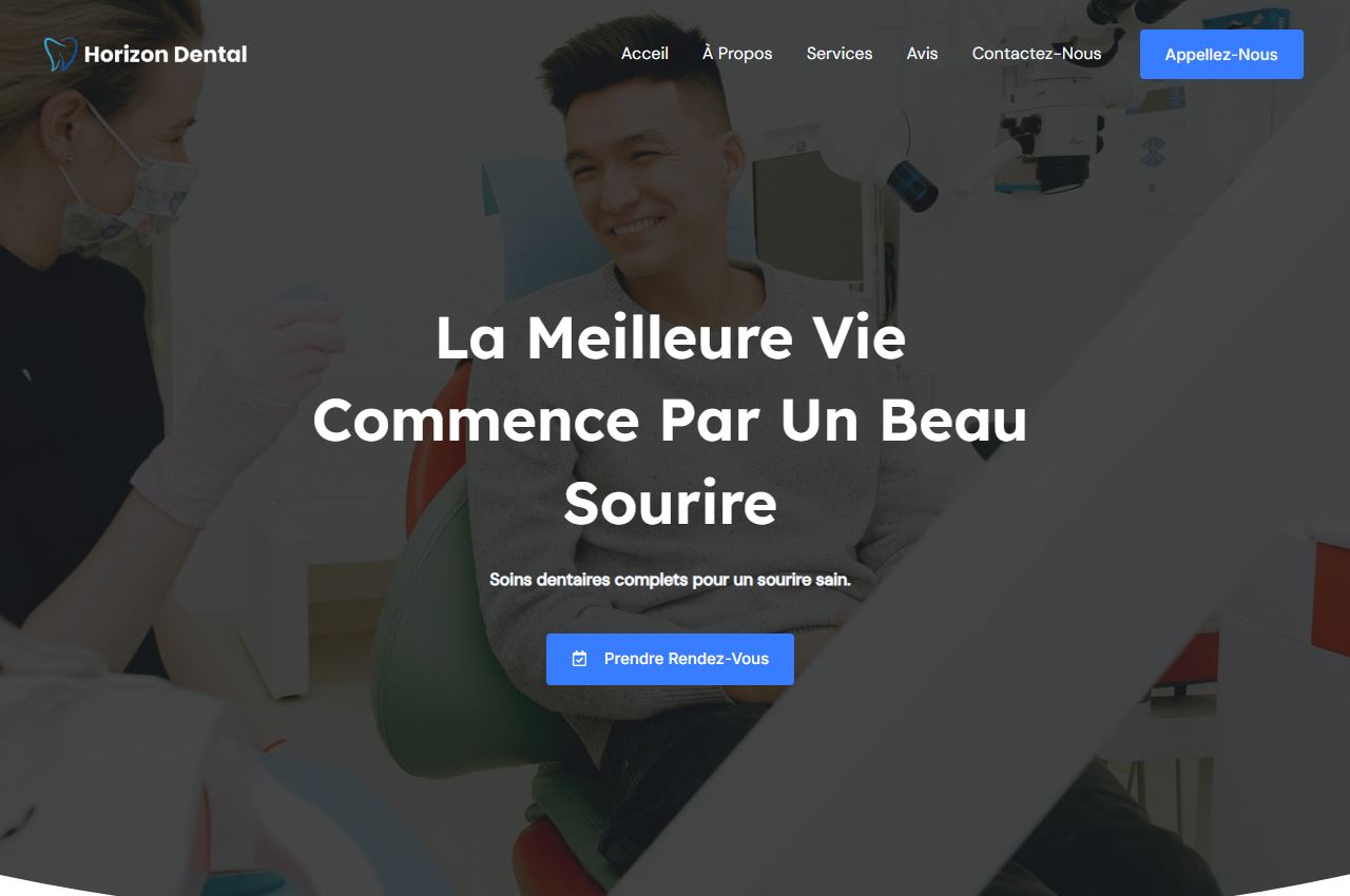 Horizon Dental – Professional Dental Clinic Website Design