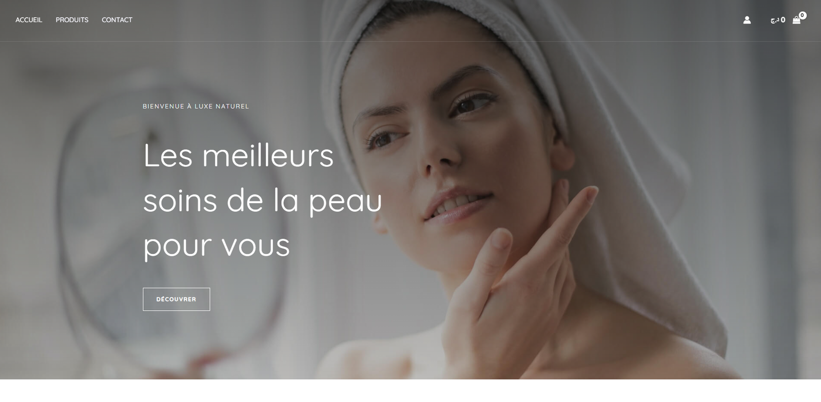 Luxe Naturel – Beauty and Skincare Online Store Design.